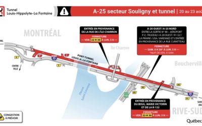 Article: Les ouvriers redoublent d’efforts pour les travaux au Tunnel Louis-Hippolyte Lafontaine 