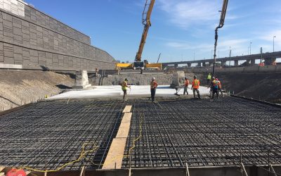 Pearson Pelletier Entreprises of the ALI Excavation Group is at work in several major civil engineering worksites, such as the Turcot Interchange megaproject in Southwest Montreal. (CNW Group/ALI Excavations inc.)