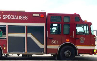 Article: Incendie d’un camion cube sur la route 116 à Saint-Hubert