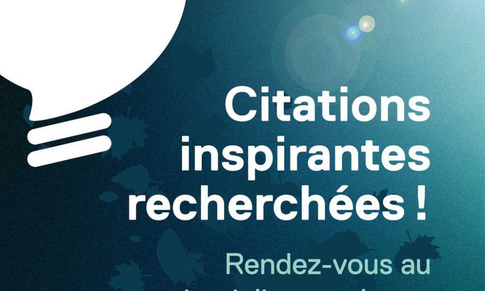 La Ville de Sainte-Julie est à la recherche de citations inspirantes