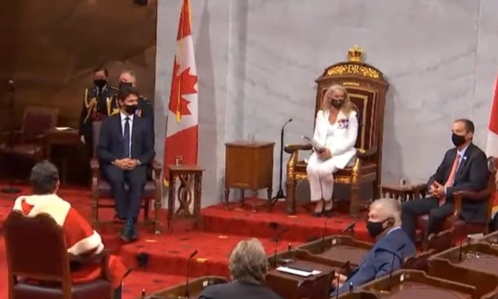 Source: Discours du Trône, 23 septembre 2020