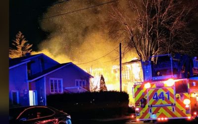 Un incendie à Longueuil détruit une maison en construction