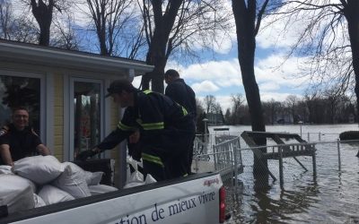 Des équipes de La Prairie en renfort contre les inondations