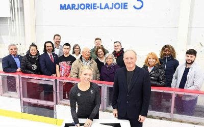 Inauguration de la Glace Marjorie-Lajoie à Boucherville  