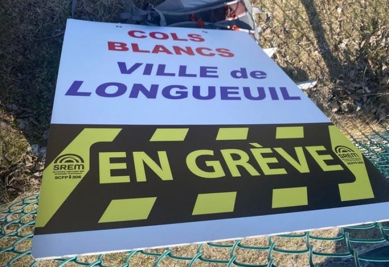 La grève des cols blancs de Longueuil en est à sa seconde journée