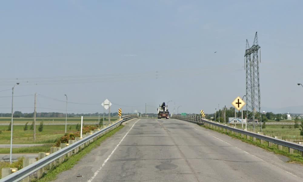 Réouverture d'un pont d'étagement à Marieville