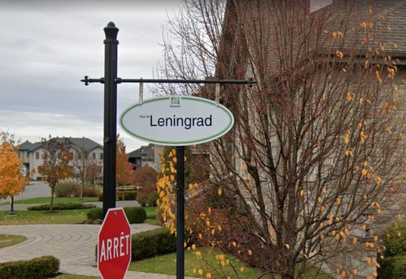 Le nom de la rue de Leningrad à Brossard remis en question