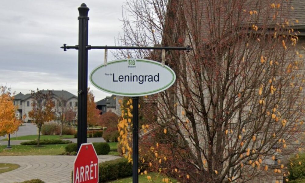 Le nom de la rue de Leningrad à Brossard remis en question