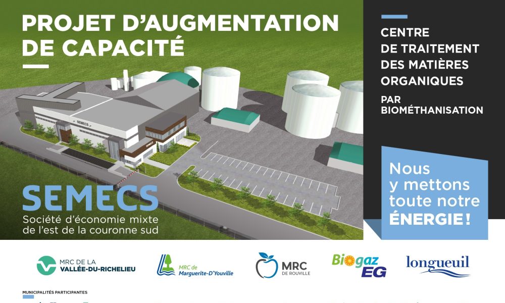 Centre de traitement des matières organiques à Varennes