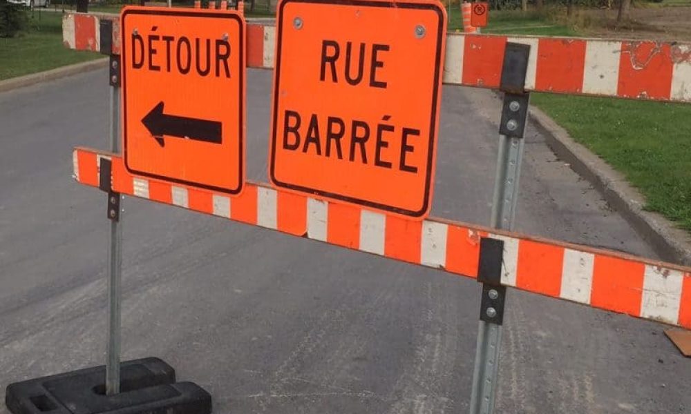 Prolongation du chantier sur la rue LeMoyne Ouest