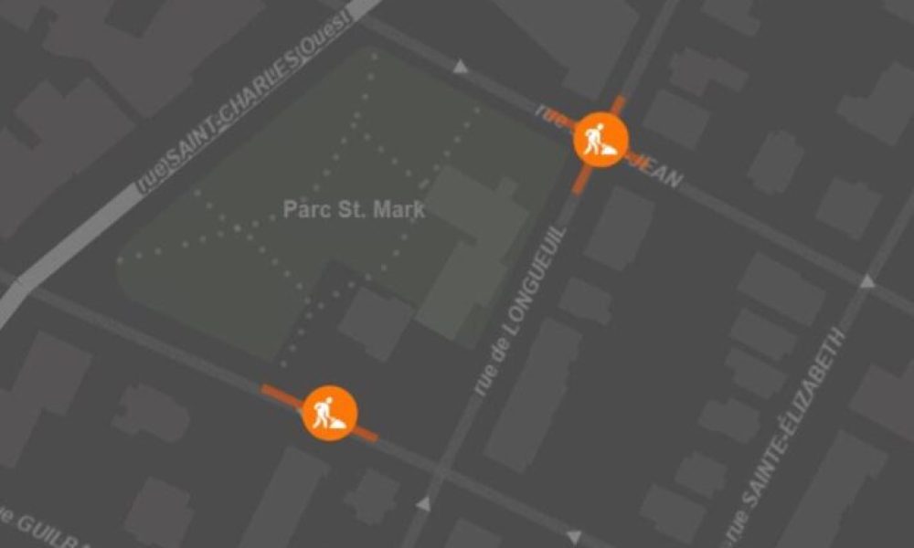 Fermeture de deux rues au centre-ville de Longueuil